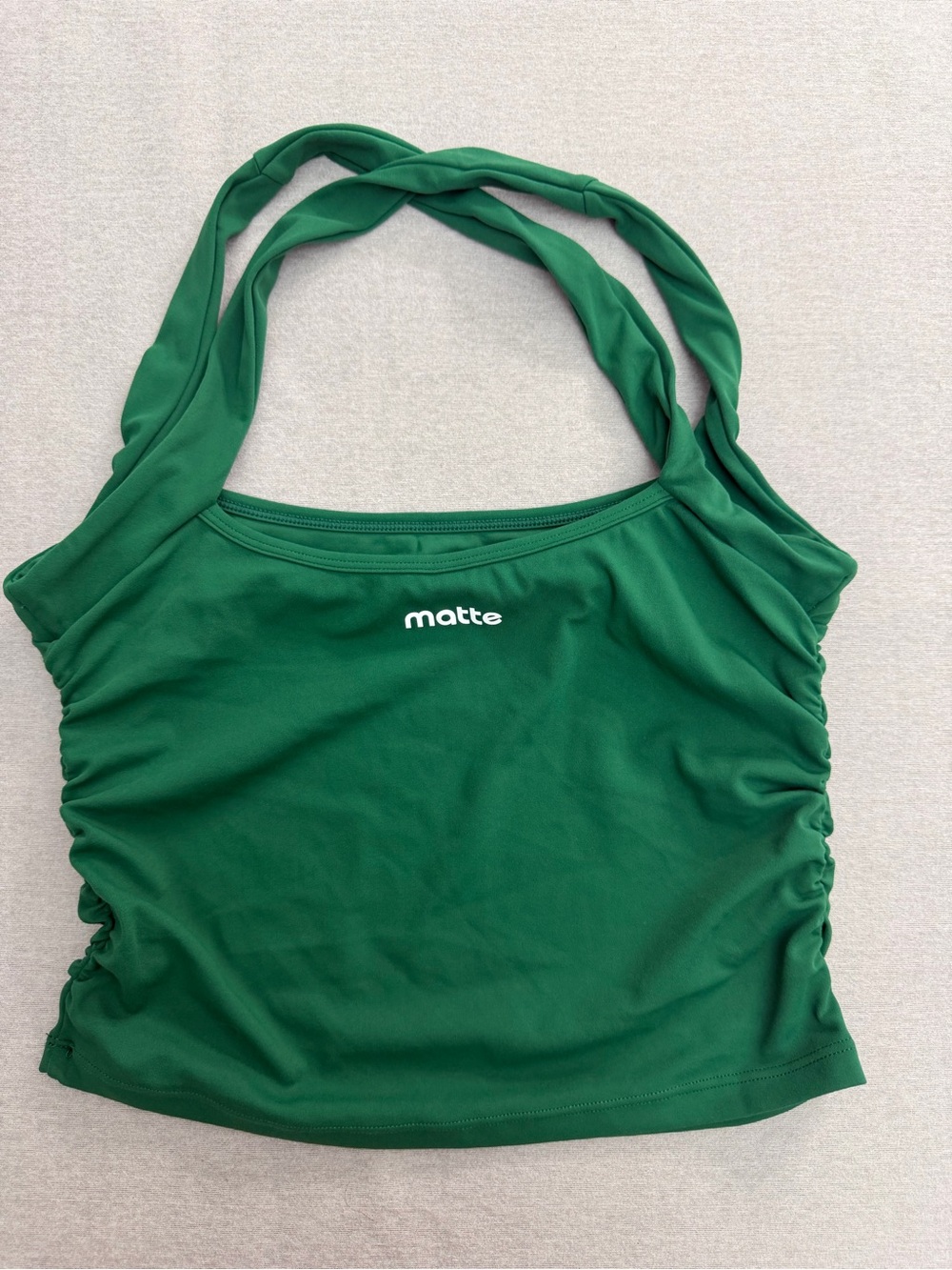 Mattel Green Twisted-Strap Tank Top Size S